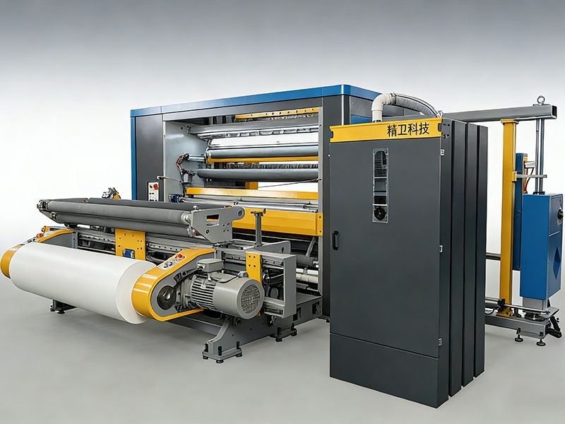 Slip Differential Shafts Slitting Machine with Shaftless Unwinding